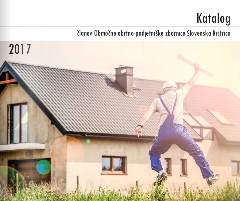 Naslovna stran kataloga članov Območne obrtne zbornice Slovenska Bistrica s povezavo na celotno publikacijo. 