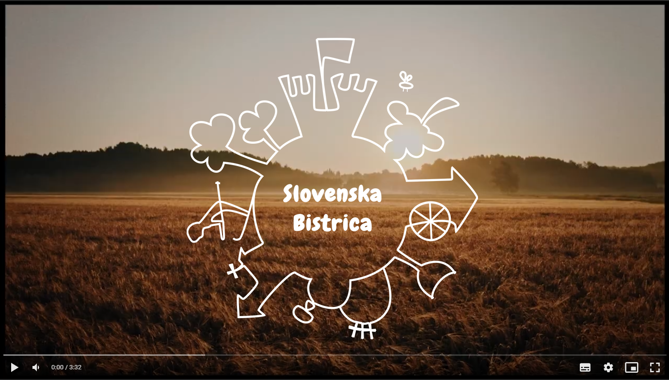 Logotip Slovenska Bistrica s povezavo na promocijski video